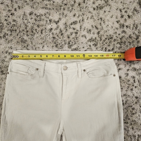 Madewell SZ 32 Pure White High Riser Skinny Ankle Stretch Jeans - Picture 7 of 13